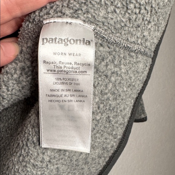 Patagonia Kids Better Quarter 1/4 Zip Fleece Pullover Sweater Size XL 14 - Picture 6 of 7
